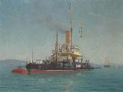 Lionel Walden Going Into Port Spain oil painting artist